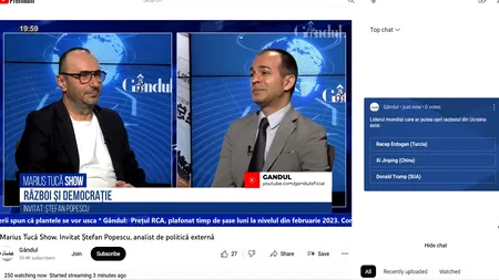 POLL Marius Tucă Show: „Cine este liderul mondial care ar putea opri războiul din Ucraina?”. Vezi cele trei variante de răspuns