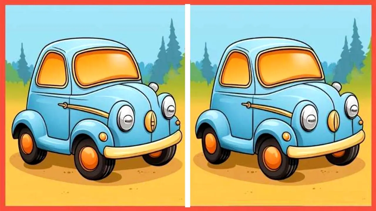 TEST IQ | Aceste două mașini par identice, dar nu sunt. Găsiți toate cele 3 diferențe!