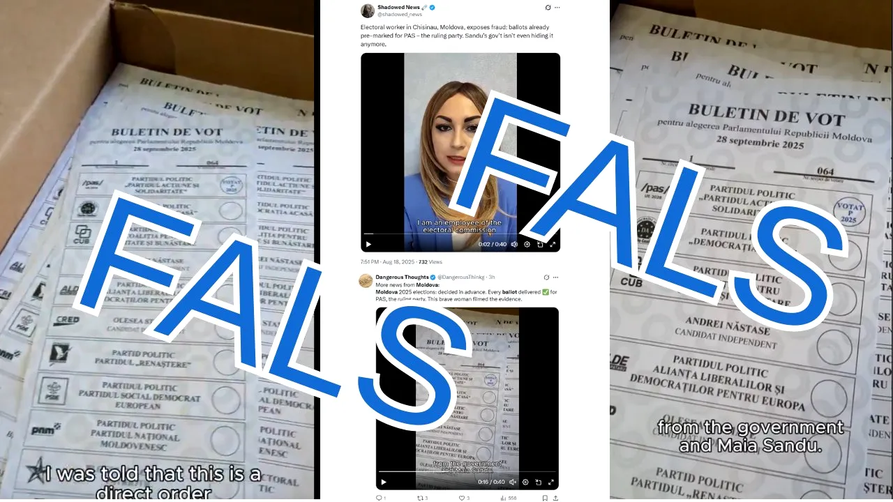 Imagini trucate cu BULETINE de vot în Republica Moldova / Comisia Electorală Centrală vorbește despre manipulare electorală