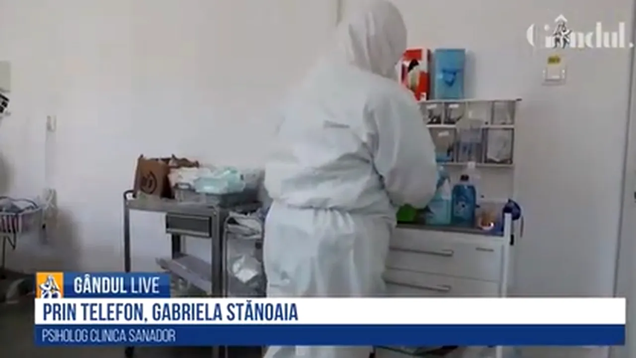 Webinar interactiv „Gândul” și Asociația „Medici pentru România”. Psihologul Gabriela Stănoaia: „Pacienții de la ATI se confruntă cu sindromul de stres posttraumatic”