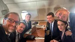 Dominic FRITZ se pozează cu Nicușor Dan, în avion, în drum spre Germania: „În drum spre Germania cu președintele Nicușor Dan”