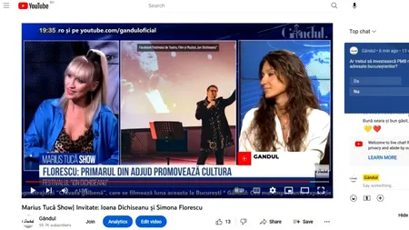 POLL Marius Tucă Show: „Ar trebui să investească Primăria Capitalei mai mult în evenimentele pentru bucureșteni?”