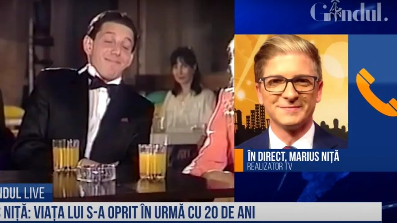 GÂNDUL LIVE. Realizatorul TV Marius Niță, despre Costin Mărculescu: Viața lui s-a oprit în urmă cu 20 de ani! Mi-a spus că a fost amantul fostei soții a lui Mihai Constantinescu - VIDEO