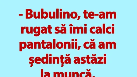 BANC | Pantalonii lui Bulă