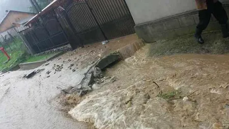 O viitură a făcut ravagii într-o comună din Vâlcea