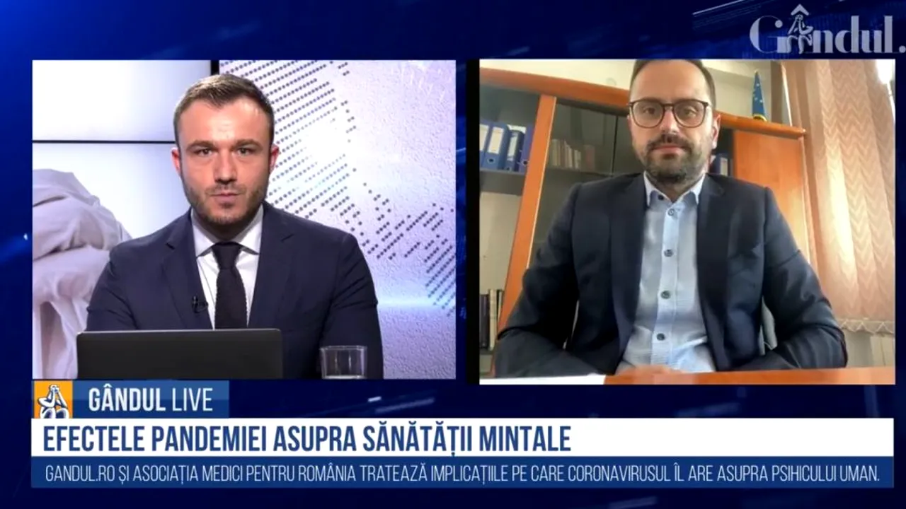 Webinar interactiv „Gândul” și Asociația „Medici pentru România”. Medicul Remus Mihalcea, fost pacient Covid: Nu m-am confruntat cu un impact psihologic puternic, dat fiind și profesia mea