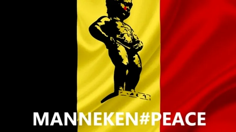 ''Manneken #Peace'', răspunsul internetului după atentatele din Bruxelles. GALERIE FOTO