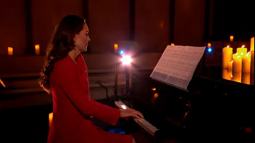 VIDEO | Ducesa de Cambridge, recital la pian în Ajunul Crăciunului. „Pentru cei care nu pot fi aici”