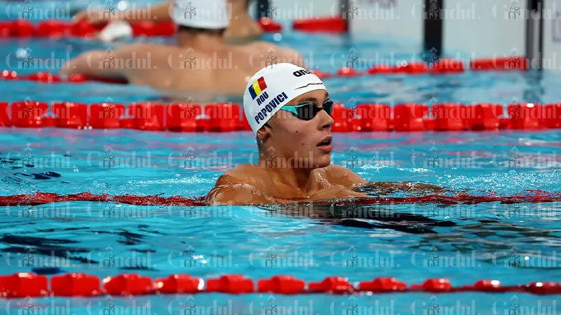 David Popovici se CALIFICĂ în semifinalele probei de 100 de metri la Jocurile Olimpice de la Paris