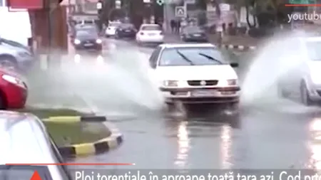 PLOI TORENȚIALE în toată țara și COD PORTOCALIU de furtuni în nouă județe. Cum va evolua vremea în următoarea perioadă