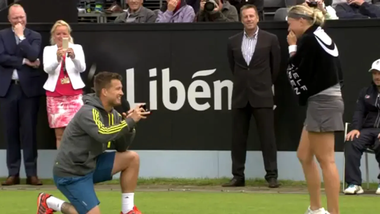 Cerere în căsătorie pe teren la 's-Hertogenbosch. Care a fost răspunsul jucătoarei de tenis