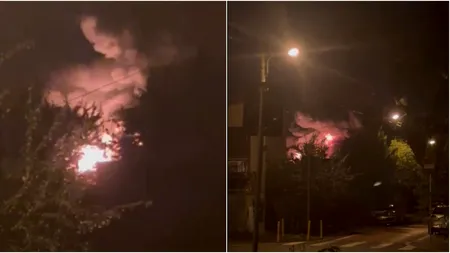 Incendiu de proporții în Sectorul 1 al Capitalei. A fost emis RO-Alert