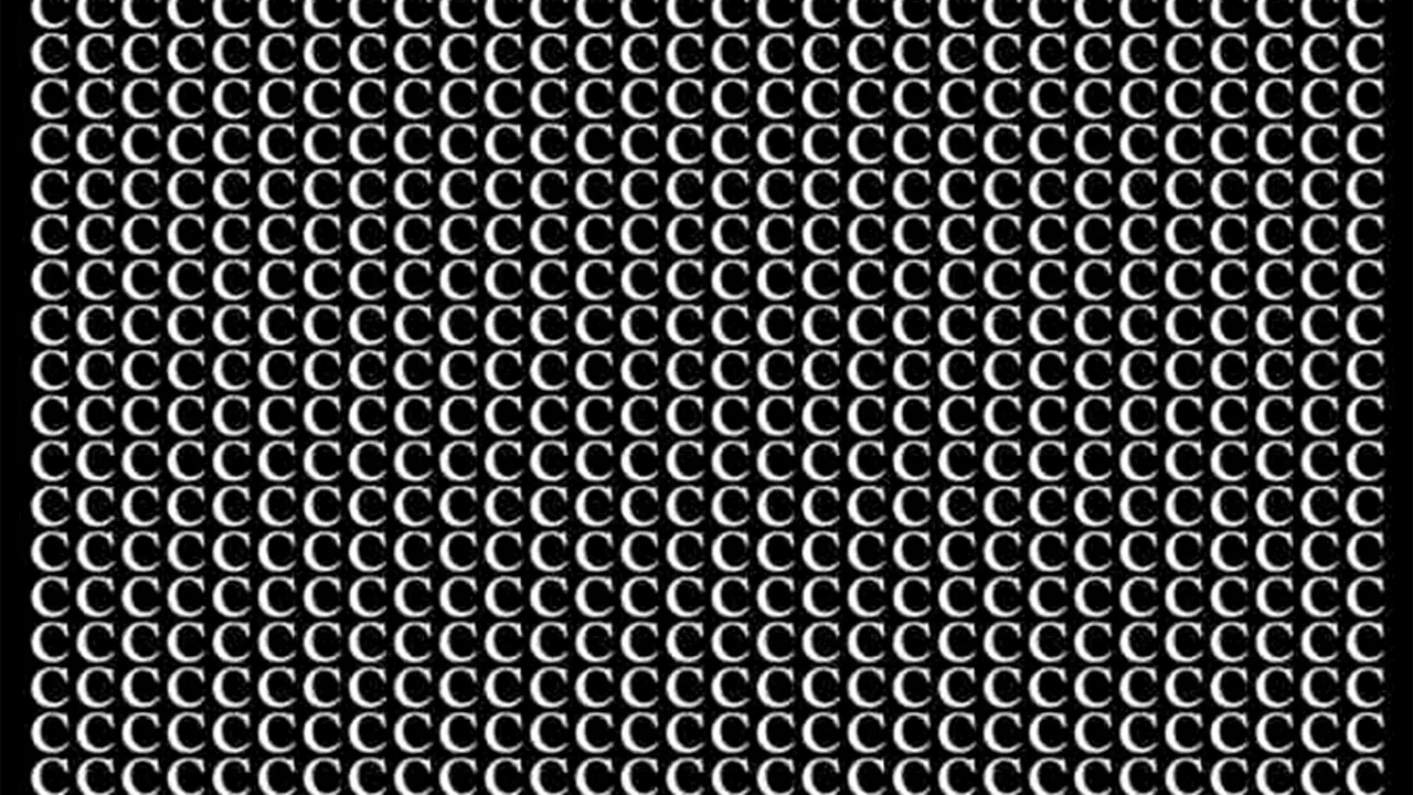 Iluzie optică virală | Doar 1 dintre 100 de oameni poate găsi litera G din această imagine, în maximum 5 secunde. Tu poți?