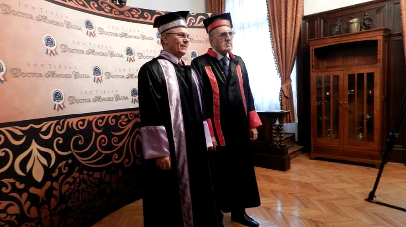 Ion Țiriac a primit titlul de Doctor Honoris Causa al UNEFS