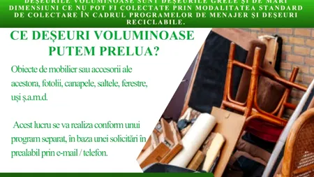 (P) Salubrizare S5. Cum reciclăm deșeurile voluminoase