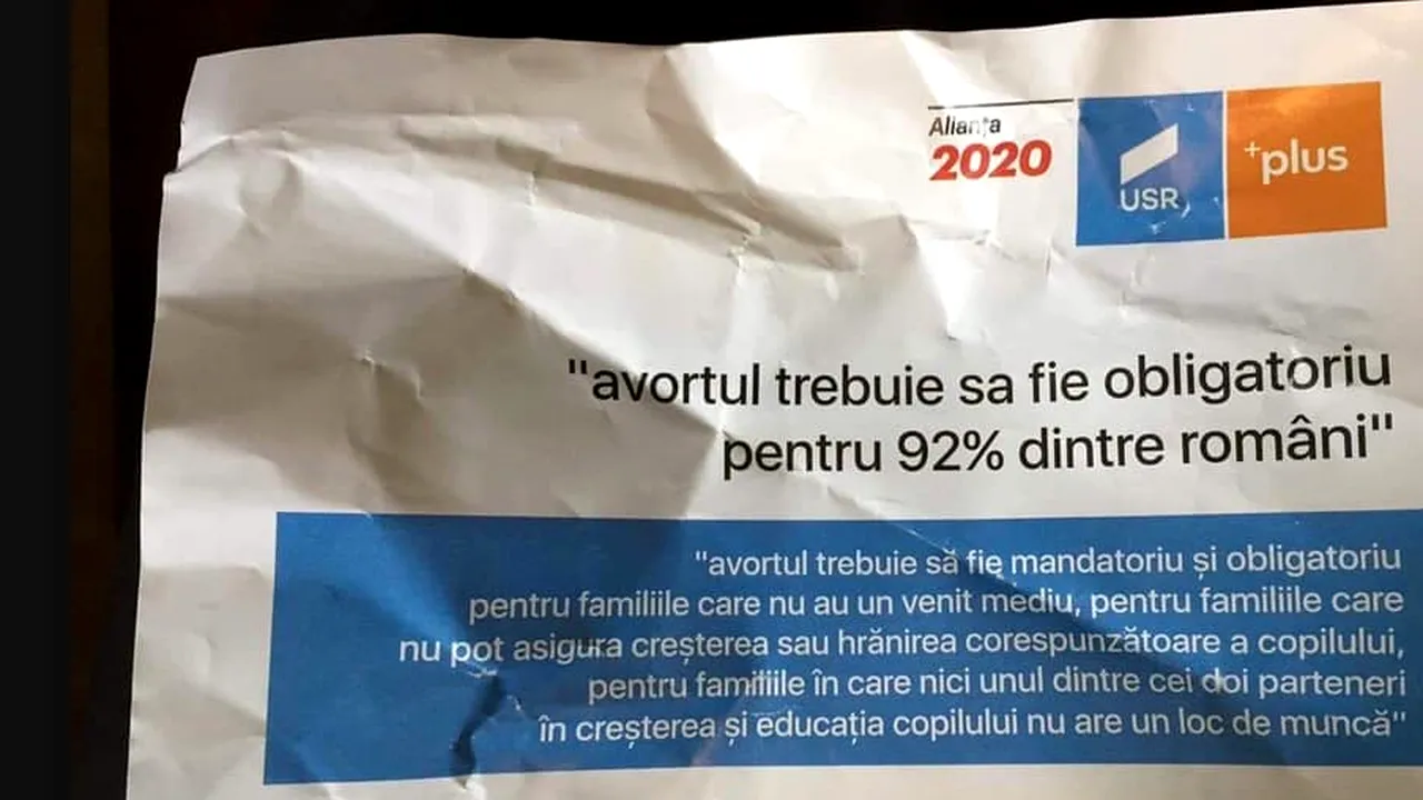 Șeful tinerilor liberali prins în flagrant în timp ce împărțea pliante false cu sigla USR-PLUS/ TNL i-a exclus pe cei doi membri care au distribuit pliante „otrăvite