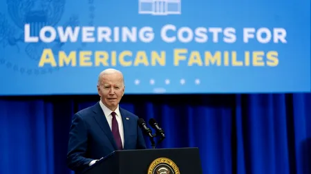 Joe Biden vrea diminuarea COSTURILOR pentru familiile americane și ”taxarea corectă” a marilor corporații