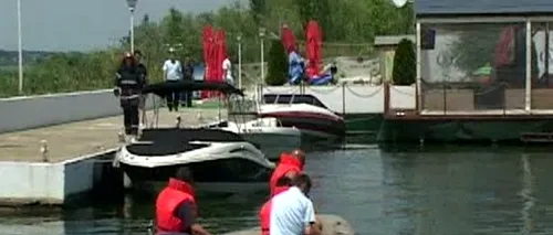 Nava scufundată în accidentul de pe Lacul Snagov, scoasă pentru expertiză
