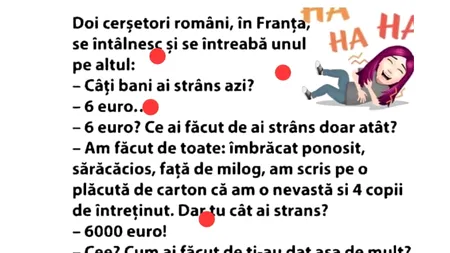 Bancul de joi | Cum fac bani cerșetorii români din Franța