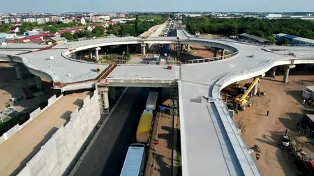 GALERIE FOTO | Cum arată acum Pasajul de la Domnești, de pe Centura Capitalei: „Este tot mai aproape să fie dat în trafic”