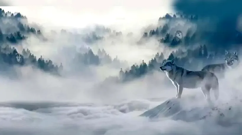 Iluzie optică virală | Poți vedea câți lupi sunt, de fapt, în această imagine?