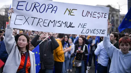 Miting de susținere a parcursului EUROPEAN al țării în Capitală:
