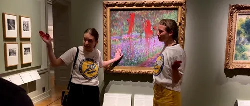 Activiști de mediu au vandalizat un tablou de Monet la Muzeul Național din Suedia