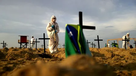 AMERICA LATINĂ. Brazilia a devenit a doua ţară din lume cu cele mai multe decese, depășind Marea Britanie