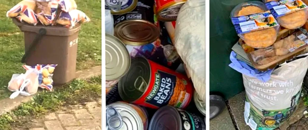 „PORCI RISIPITORI!” Au cumpărat tone de mâncare, iar acum aruncă totul la gunoi