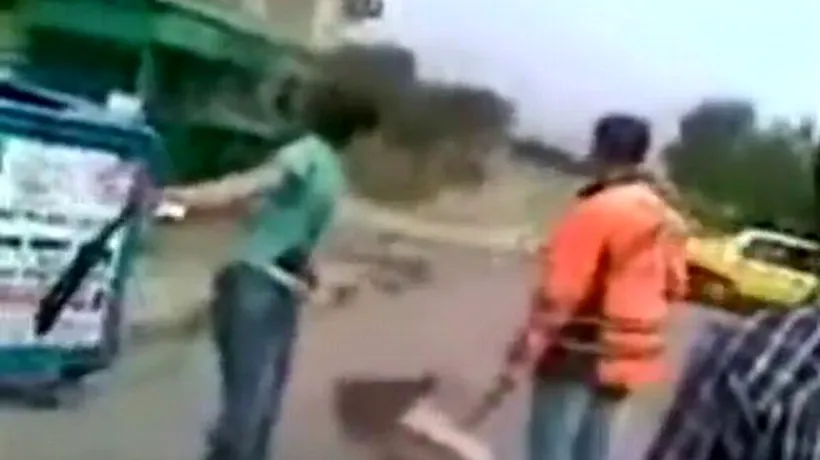 VIDEO: Un tânăr care hărțuiește un măturător are o surpriză