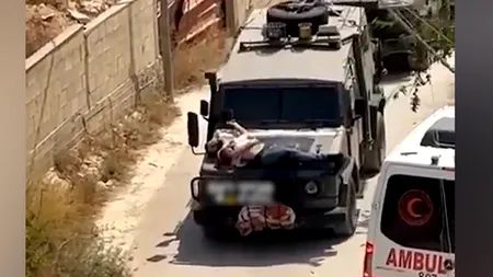 CONTROVERSĂ în Israel. Mai mulți militari israelieni au legat un palestinian rănit pe capota unui autoturism