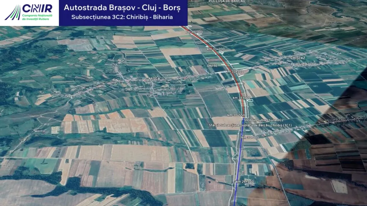 CNIR: Ordinul de începere pentru lotul Chiribiș-Biharia (A3) a fost emis