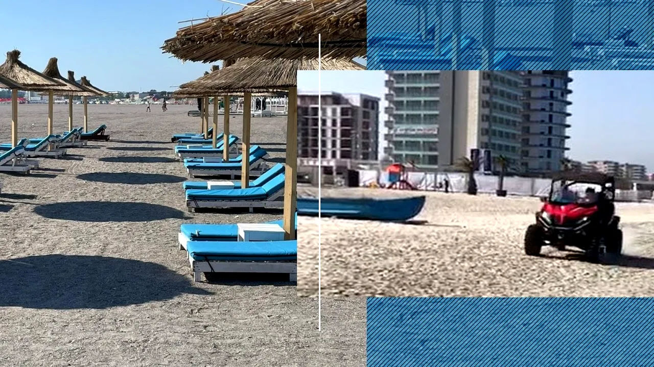 Apele Române avertizează: Șoferii care parchează mașinile sau ATV-urile pe plajă riscă amenzi de mii de lei