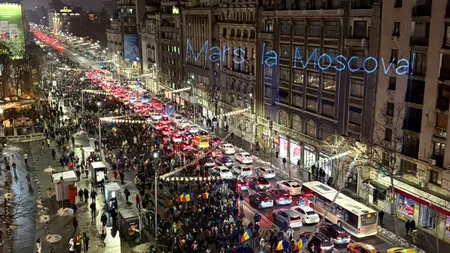 Protest „Marș la Moscova” în fața Ambasadei Rusiei din București. Grupul civic „Lupii Tricolori” cheamă românii la o manifestație anti-Rusia