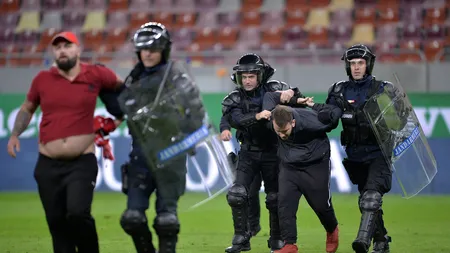 Bătaie după meciul FCSB - Dinamo. Șase suporteri care au intrat pe teren au acces interzis pe stadion timp de un an
