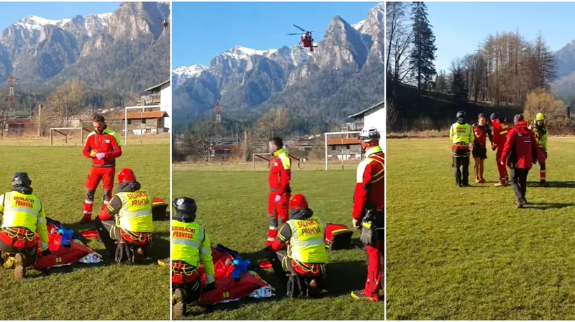 VIDEO | Turist în pantaloni scurți, recuperat de pe munte cu elicopterul. Ce le-a povestit salvamontiștilor