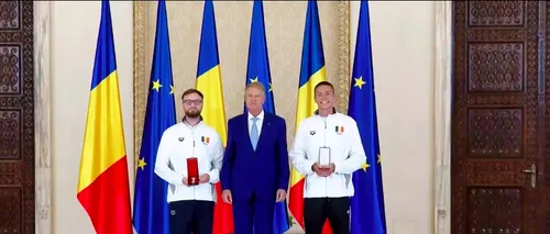 David Popovici, decorat de Iohannis cu Ordinul Naţional Steaua României în grad de Cavaler: Ei sunt cei care fac cinste ţării noastre şi poartă cu mândrie drapelul în întreaga lume