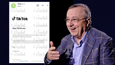 Ion Cristoiu REVINE pe TikTok: „Victorie! Presiunea opiniei publice a învins!” / Primul clip, de la revenire: „Nu cred că mă vor interzice din nou”