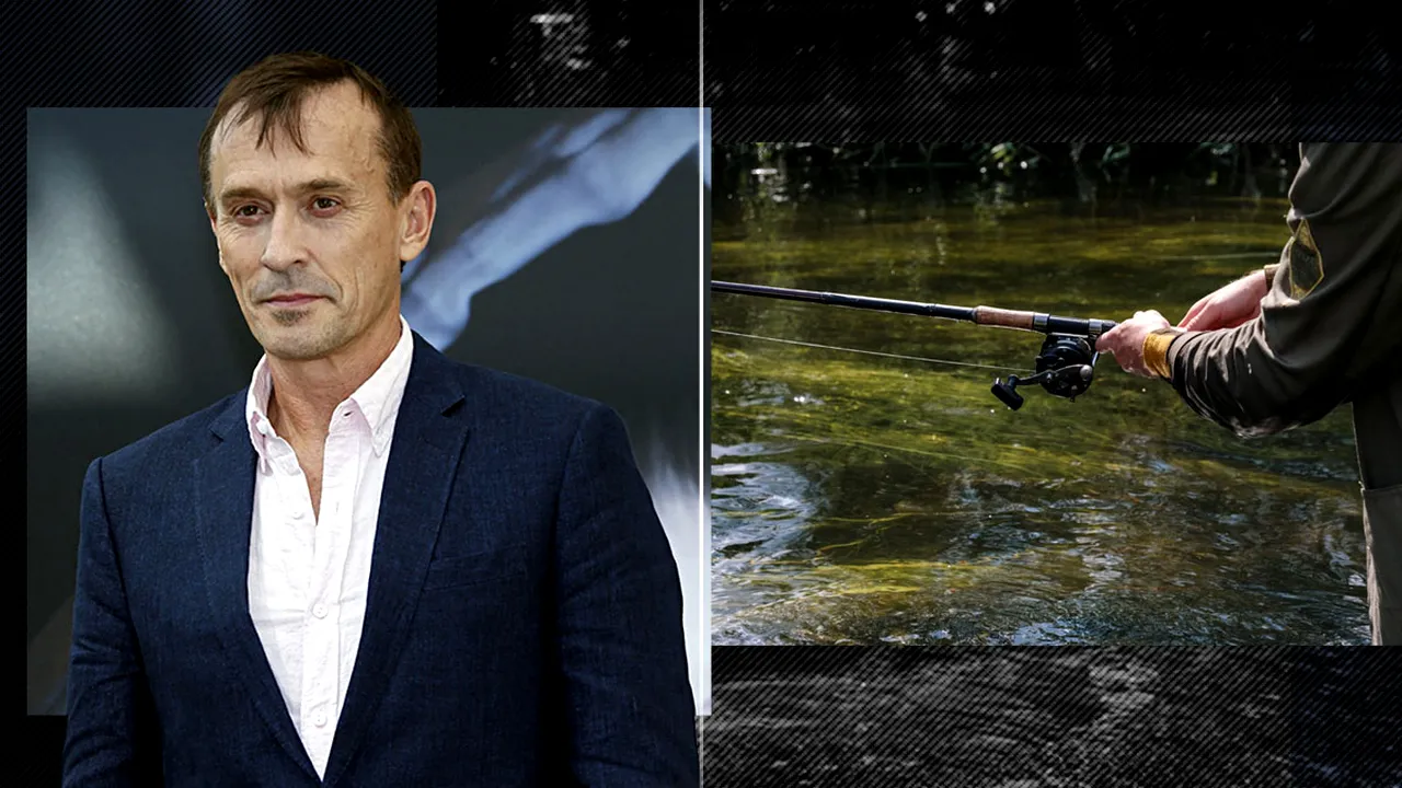 Actorul american Robert Knepper a mers la pescuit în România. Starul de la Hollywood s-a relaxat pe un iaz din Dâmbovița