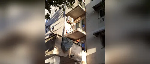 Un balcon s-a desprins și a căzut peste o femeie, într-un bloc din Drobeta Turnu Severin