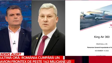 Guvernul achiziționează un avion FRONTEX care costă 164 milioane lei. Predoiu: Nu este un simplu avion de supraveghere vizuală