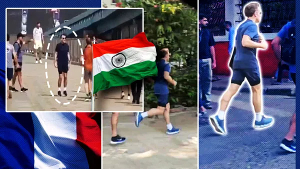 Macron și-a luat ochelarii de soare de la Davos și a ieșit la jogging în Mumbai. Cum și-a început președintele francez vizita de trei zile în India