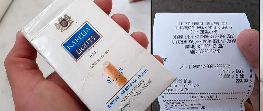 Câți bani a dat un român pe 40 de pachete de țigări, în Bulgaria. Diferența este uriașă față de prețurile din România