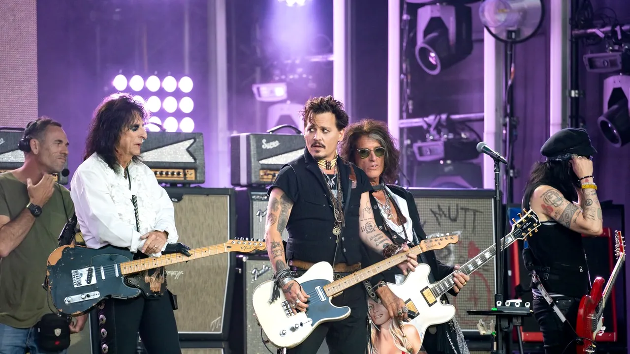Johnny Depp, în concert la București cu trupa Hollywood Vampires. Când va avea loc evenimentul