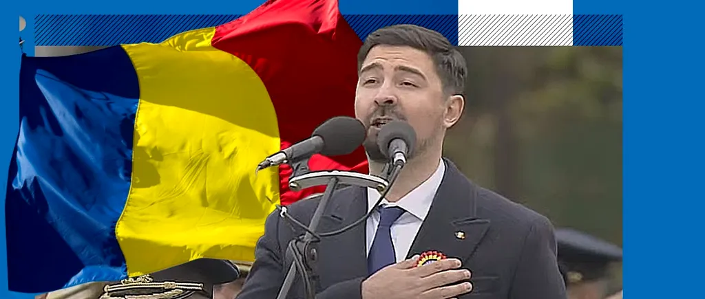 EXCLUSIV | Baritonul Alexandru Constantin, fiul celebrului lăutar Nicu Gigantu', a cântat IMPECABIL imnul la Parada de „Ziua națională”! Declarații în premieră