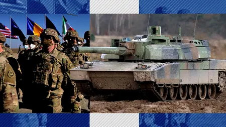 NATO întărește flancul estic. 50 de tancuri Leclerc și 2500 de militari suplimentează baza de la Cincu