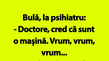BANC | Bulă, la psihiatru: 
