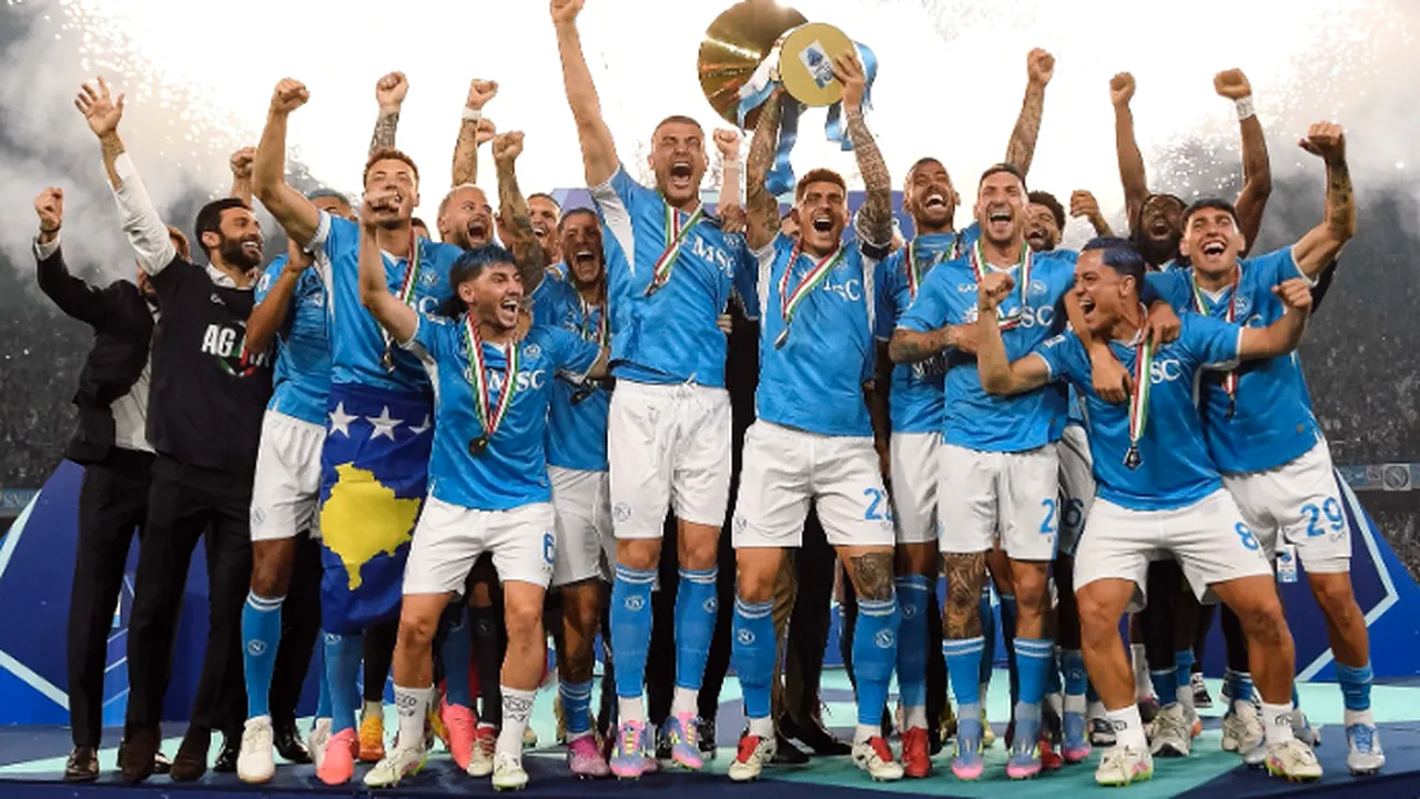Napoli a luat „Scudetto” în Italia! E al patrulea TROFEU din istorie, primele două au fost cu Diego Maradona pe teren (VIDEO)