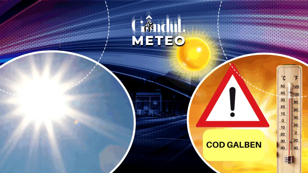 Cod galben de caniculă emis de ANM: temperaturi de 36°C în weekend. Cum va fi vremea în București