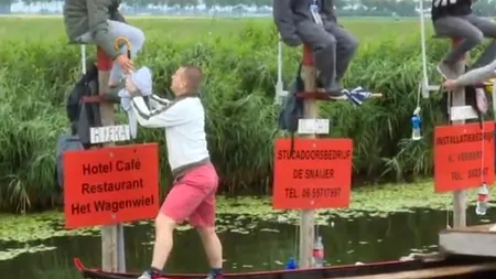 Una dintre cele mai ciudate competiții sportive din lume: Statul pe ceva total neașteptat - VIDEO